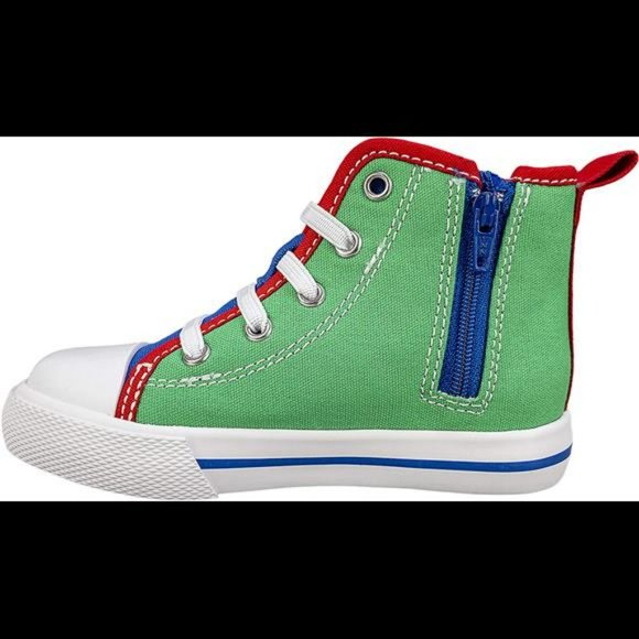 Sesame Street Elmo Shoes, Hi Top Sneaker with Laces, for Toddlers - Picture 3 of 7